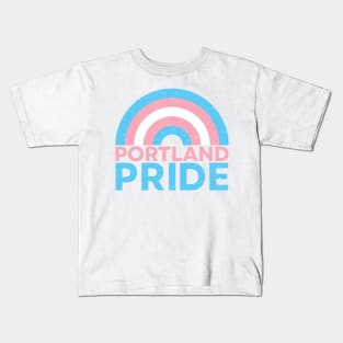 Portland Oregon Pride Festival - Trans Rainbow - Vintage Kids T-Shirt